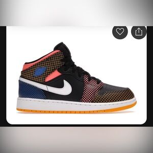 Jordan 1 Mid MMD ‘Multi-Color Grid’ TD